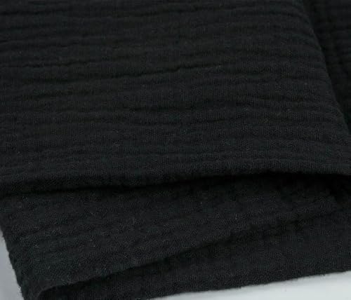 LNKUGN Doppellagiger Baumwollgaze-Stoff, einfarbig, Baumwollkleid, Heimset, Baby- und Kinderkleidungsstoffe zum Nähen LNKUGN Doppellagiger Baumwollgaze-Stoff, einfarbig, Baumwollkleid, Heimset, Baby- und Kinderkleidungsstoffe zum Nähen von LNKUGN