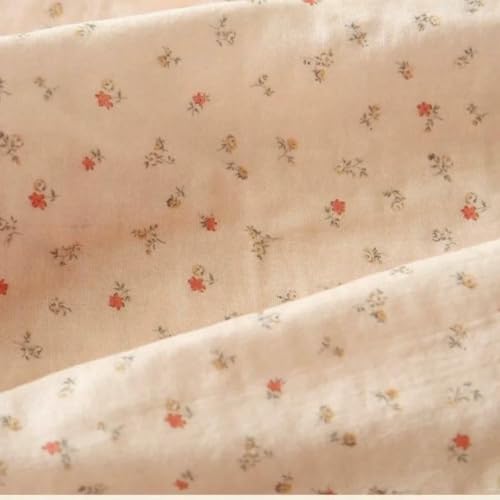 LNKUGN Floraler Baumwollstoff, doppelte Gaze, geeignet für Kinderpyjamas, Tischdecke, DIY-Anleitung LNKUGN Floraler Baumwollstoff, doppelte Gaze, geeignet für Kinderpyjamas, Tischdecke, DIY-Anleitung von LNKUGN