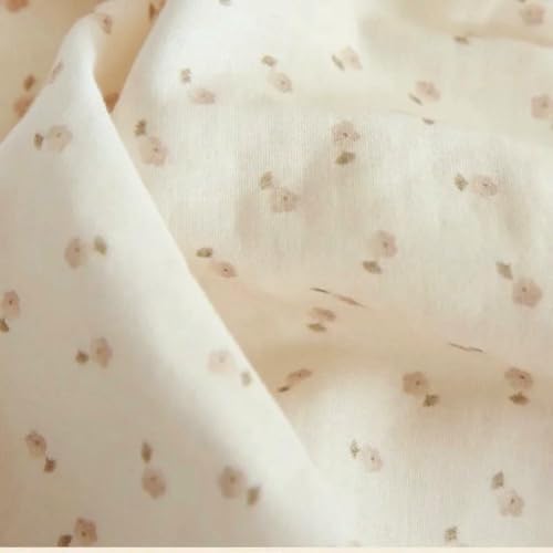 LNKUGN Floraler Baumwollstoff, doppelte Gaze, geeignet für Kinderpyjamas, Tischdecke, DIY-Anleitung LNKUGN Floraler Baumwollstoff, doppelte Gaze, geeignet für Kinderpyjamas, Tischdecke, DIY-Anleitung von LNKUGN