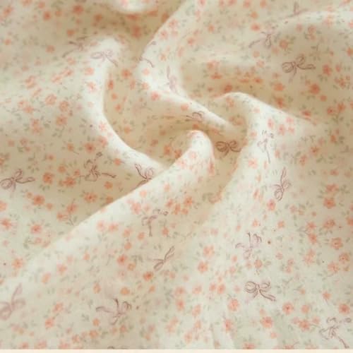 LNKUGN Floraler Baumwollstoff, doppelte Gaze, geeignet für Kinderpyjamas, Tischdecke, DIY-Anleitung LNKUGN Floraler Baumwollstoff, doppelte Gaze, geeignet für Kinderpyjamas, Tischdecke, DIY-Anleitung von LNKUGN