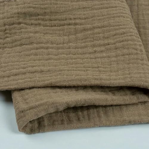 LNKUGN Lagenweise Reine Baumwollgaze, ganzer Baumwollkreppstoff, einfarbig, Stoff für Heimkleidung, Kleider, Schals, Babykleidung, 100 x 135 cm LNKUGN Lagenweise Reine Baumwollgaze, ganzer Baumwollkreppstoff, einfarbig, Stoff für Heimkleidung, Kleider, Schals, Babykleidung, 100 x 135 cm von LNKUGN