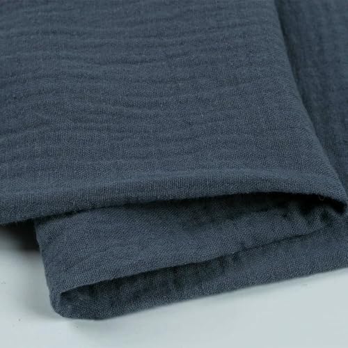 LNKUGN Lagenweise Reine Baumwollgaze, ganzer Baumwollkreppstoff, einfarbig, Stoff für Heimkleidung, Kleider, Schals, Babykleidung, 100 x 135 cm LNKUGN Lagenweise Reine Baumwollgaze, ganzer Baumwollkreppstoff, einfarbig, Stoff für Heimkleidung, Kleider, Schals, Babykleidung, 100 x 135 cm von LNKUGN