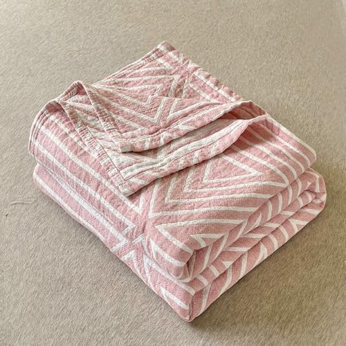 LNKUGN Minimalistische Bettwäsche, Baumwollfrottee, kühle Decke für den Sommer, dreilagiger Überwurf, kariert auf dem Sofa, maschinenwaschbare Steppdecke für das Bett LNKUGN Minimalistische Bettwäsche, Baumwollfrottee, kühle Decke für den Sommer, dreilagiger Überwurf, kariert auf dem Sofa, maschinenwaschbare Steppdecke für das Bett von LNKUGN