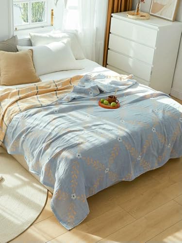 LNKUGN Überwurfdecke aus Baumwolle, für den Sommer, kühle Steppdecke, einzeln, doppelt, dünn, atmungsaktiv, Tagesdecke, Boho-Dekoration, Sofatuch, Freizeitdecke LNKUGN Überwurfdecke aus Baumwolle, für den Sommer, kühle Steppdecke, einzeln, doppelt, dünn, atmungsaktiv, Tagesdecke, Boho-Dekoration, Sofatuch, Freizeitdecke von LNKUGN