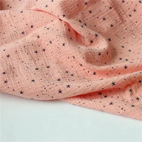 LNKUGN Weicher, dünner Baumwollstoff mit Doppelkrepp und Sternstruktur, zum Herstellen von Hemden, Kleidern, Unterwäsche und Stoffen, 160 g/m², 135 cm x 50 cm LNKUGN Weicher, dünner Baumwollstoff mit Doppelkrepp und Sternstruktur, zum Herstellen von Hemden, Kleidern, Unterwäsche und Stoffen, 160 g/m², 135 cm x 50 cm von LNKUGN