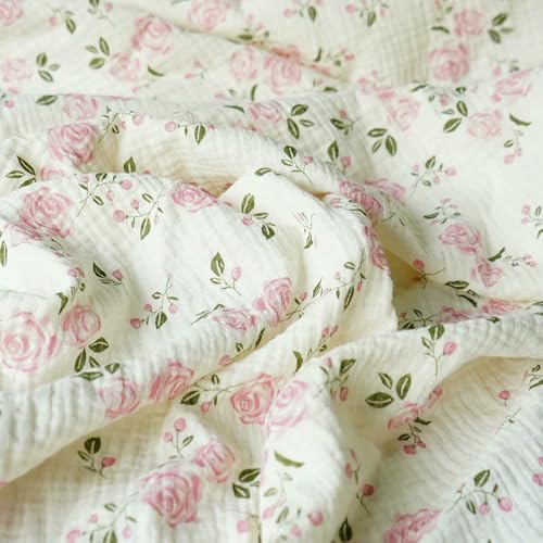 LNKUGN Weiches Herz-Print-Baumwoll-Nähgewebe Crepe Double Layer Gaze Tuch Valentinstag DIY Handtuch Material LNKUGN Weiches Herz-Print-Baumwoll-Nähgewebe Crepe Double Layer Gaze Tuch Valentinstag DIY Handtuch Material von LNKUGN