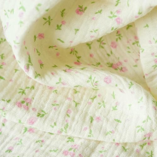 LNKUGN Weiches Herz-Print-Baumwoll-Nähgewebe Crepe Double Layer Gaze Tuch Valentinstag DIY Handtuch Material LNKUGN Weiches Herz-Print-Baumwoll-Nähgewebe Crepe Double Layer Gaze Tuch Valentinstag DIY Handtuch Material von LNKUGN