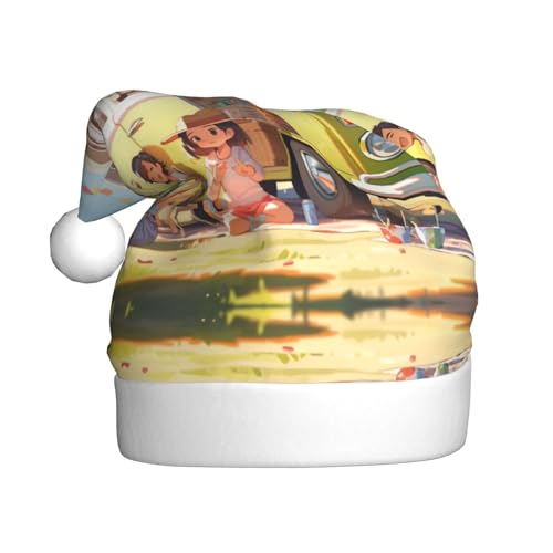 LNNIUK Weihnachtsmütze aus Plüsch mit Aufschrift "You Make Me Happy Camper" mit 3 Aufdruck, lustige Weihnachtsmütze für Erwachsene LNNIUK Weihnachtsmütze aus Plüsch mit Aufschrift "You Make Me Happy Camper" mit 3 Aufdruck, lustige Weihnachtsmütze für Erwachsene von LNNIUK