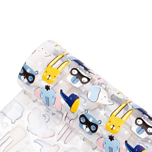 LNNXSZ PVC Gelatine Rolle 0,3 mm Jelly Kunstleder Stoffblätter PVC durchscheinendes glänzendes Vinyl for Tasche Dekor Kleidungsstück DIY Haar-Accessoires(Color-11,Half Yard 50 x120cm) von LNNXSZ