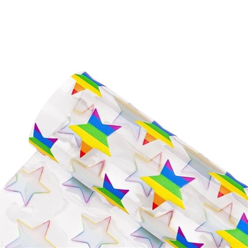 LNNXSZ PVC Gelatine Rolle 0,3 mm Jelly Kunstleder Stoffblätter PVC durchscheinendes glänzendes Vinyl for Tasche Dekor Kleidungsstück DIY Haar-Accessoires(Color-3,Half Yard 50 x120cm) von LNNXSZ