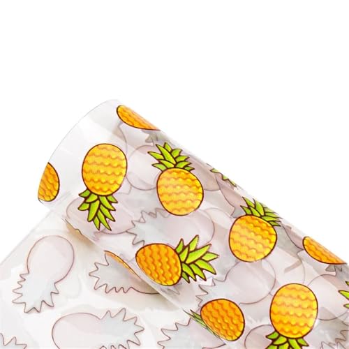 LNNXSZ PVC Gelatine Rolle 0,3 mm Jelly Kunstleder Stoffblätter PVC durchscheinendes glänzendes Vinyl for Tasche Dekor Kleidungsstück DIY Haar-Accessoires(Color-9,Half Yard 50 x120cm) von LNNXSZ
