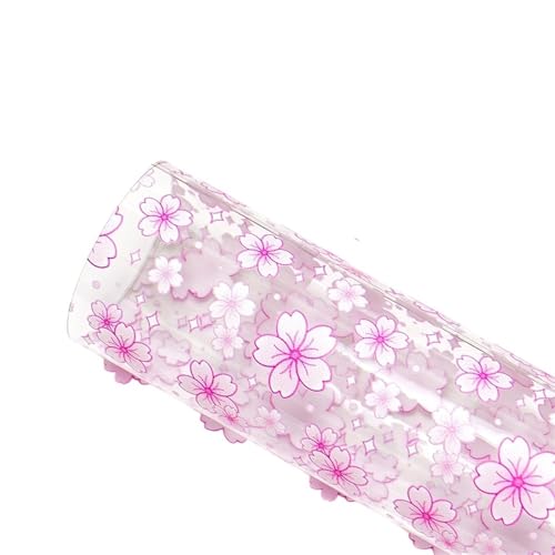 LNNXSZ PVC Gelatine Rolle Gedruckte Geleeblätter aus PVC mit Blumen, durchscheinendes, glänzendes Vinyl for Taschen, Dekoration, Kleidungsstücke, DIY, Haar-Accessoires(Color-8,Roll 20 x 120cm) von LNNXSZ