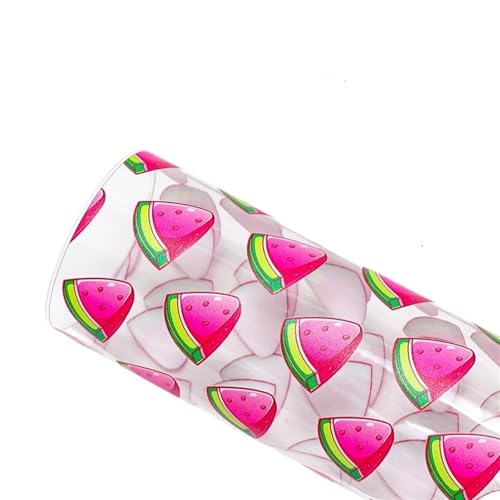 Pvc Gelatine Rolle Bedruckte Geleeblätter aus PVC mit Zitrone, Wassermelone, Ananas, durchscheinend glänzendem Vinyl for Taschendekor, Kleidungsstücke, DIY-Haar-Accessoires(Color-4,Roll 20 x 120cm) Pvc Gelatine Rolle Bedruckte Geleeblätter aus PVC mit Zitrone, Wassermelone, Ananas, durchscheinend glänzendem Vinyl for Taschendekor, Kleidungsstücke, DIY-Haar-Accessoires(Color-4,Roll 20 x 120cm) von LNNXSZ