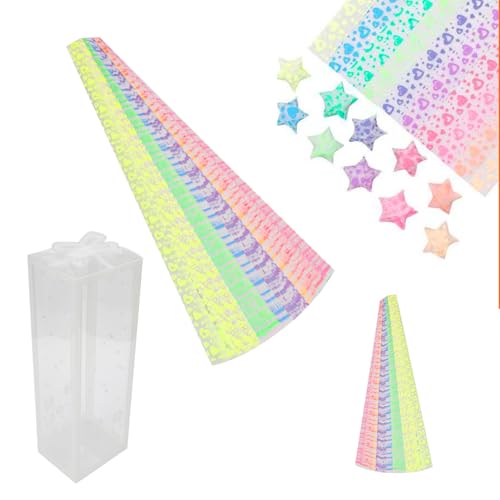 LNSYSNS 420 Stück Farbiges Bastel-Papier Bunt Sternenfolie mit Aufnahmekasten Papierstreifen zum Basteln für DIY-Handarbeit & Flechtstreifen für Schul-Dekoration LNSYSNS 420 Stück Farbiges Bastel-Papier Bunt Sternenfolie mit Aufnahmekasten Papierstreifen zum Basteln für DIY-Handarbeit & Flechtstreifen für Schul-Dekoration von LNSYSNS
