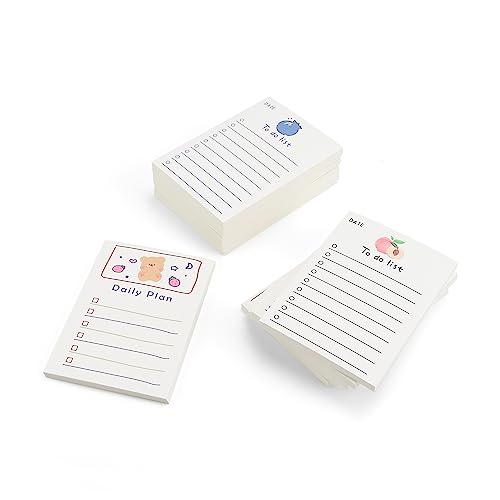 LNSYSNS Notizblock, to do Liste Block mit Linien, Obst-Muster Notizblock, Tierisches Design Notizblock, Notizblock Klein Leicht zu Tragen, Tagesliste Notizblock für Cute School Supplies LNSYSNS Notizblock, to do Liste Block mit Linien, Obst-Muster Notizblock, Tierisches Design Notizblock, Notizblock Klein Leicht zu Tragen, Tagesliste Notizblock für Cute School Supplies von LNSYSNS