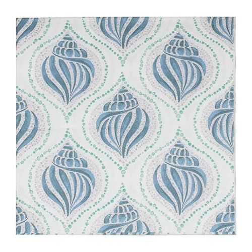 Servietten Abstrakt Grün Blau Servietten Hochzeit Geburtstag Kindergeburtstag Cocktailservietten Geburtstagsservietten Party Napkins Disposable Weich Papierservietten Tischdeko Pack of 30(33x33cm) von LNXSESN