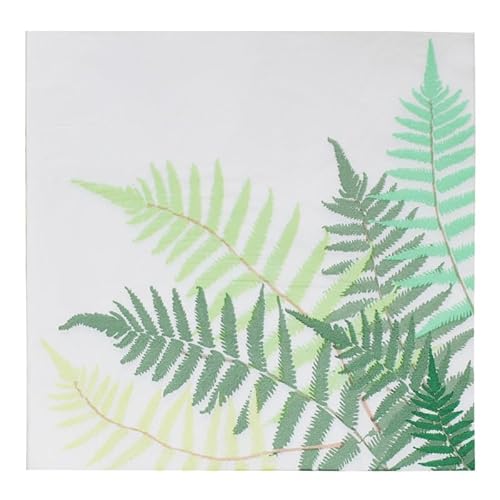Servietten Blätter Hellgrün Servietten Hochzeit Geburtstag Kindergeburtstag Cocktailservietten Geburtstagsservietten Party Napkins Disposable Weich Papierservietten Tischdeko Pack of 15(33x33cm) von LNXSESN