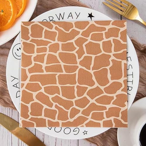 Servietten Braune Geometrie Servietten Hochzeit Geburtstag Kindergeburtstag Cocktailservietten Geburtstagsservietten Party Napkins Disposable Papierservietten Tischdeko Pack of 15(33x33cm) von LNXSESN