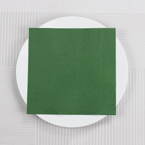 Servietten Gras Grün Servietten Hochzeit Geburtstag Kindergeburtstag Cocktailservietten Geburtstagsservietten Party Napkins Disposable Weich Papierservietten Tischdeko Pack of 5(33x33cm) von LNXSESN