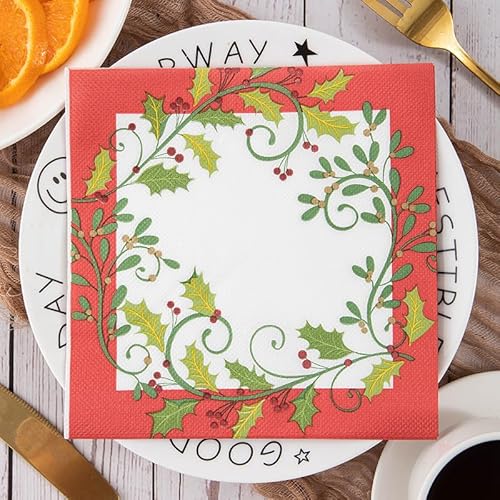 Servietten Gras Grüne Pflanzen Servietten Hochzeit Geburtstag Kindergeburtstag Cocktailservietten Geburtstagsservietten Party Napkins Disposable Papierservietten Tischdeko Pack of 5(33x33cm) von LNXSESN