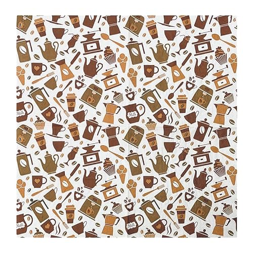 Servietten Kaffee Olivengrün Servietten Hochzeit Geburtstag Kindergeburtstag Cocktailservietten Geburtstagsservietten Party Napkins Disposable Weich Papierservietten Tischdeko Pack of 10(33x33cm) von LNXSESN
