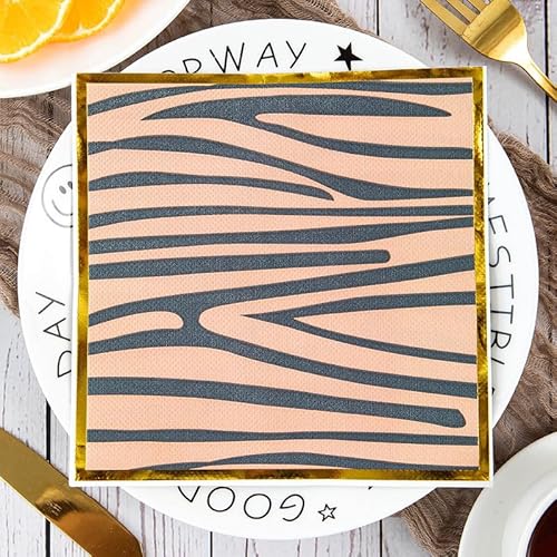 Servietten Marineblau Orange Servietten Hochzeit Geburtstag Kindergeburtstag Cocktailservietten Geburtstagsservietten Party Napkins Disposable Papierservietten TischdekoPack of 30(33x33cm) von LNXSESN