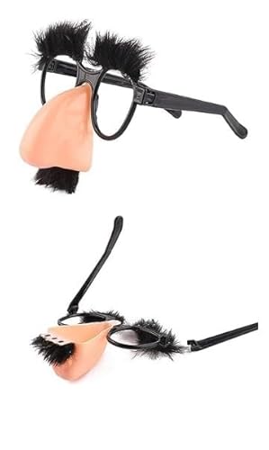 1Pc Schwarz Verkleidungsbrille mit Schnurrbart, alberne Brille mit Nase,Augenbrauen und Schnurrbart für Verkleidung,lustige Foto-Requisiten,Halloween-Party-Brille für Erwachsene,Masken and Zubehör 1Pc Schwarz Verkleidungsbrille mit Schnurrbart, alberne Brille mit Nase,Augenbrauen und Schnurrbart für Verkleidung,lustige Foto-Requisiten,Halloween-Party-Brille für Erwachsene,Masken and Zubehör von LNYMZD