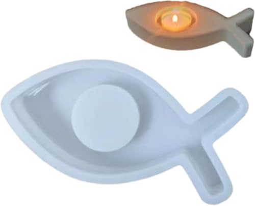 LNYMZD Fischform, Silikon Gießform Fisch, Wiederverwendbare Silikonformen für Selbstgemachte Kerzenhalter, Süßigkeiten, Gips, Schokolade, Gießformen Seifenherstellung LNYMZD Fischform, Silikon Gießform Fisch, Wiederverwendbare Silikonformen für Selbstgemachte Kerzenhalter, Süßigkeiten, Gips, Schokolade, Gießformen Seifenherstellung von LNYMZD