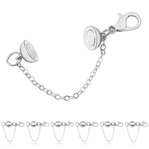 Magnetische Armbandverschlüsse und Verschlüsse, 18 Karat Gold & versilberte Magnetverschlüsse für Armbänder (6 Stück) von LOADR