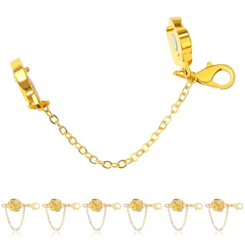 Magnetische Armbandverschlüsse und Verschlüsse, 18 Karat Gold & versilberte Magnetverschlüsse für Armbänder (6 Stück) von LOADR