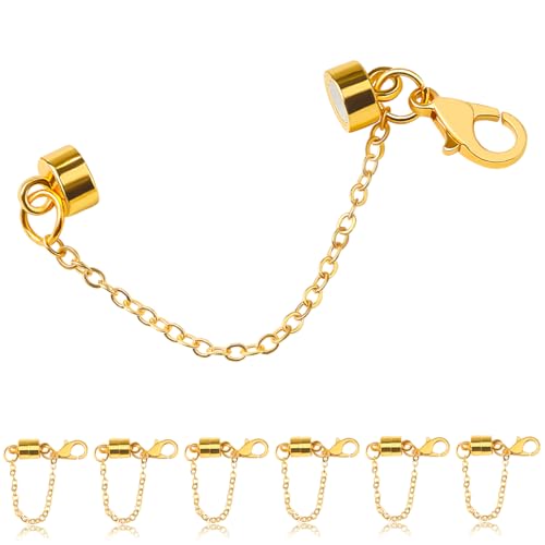 Magnetische Armbandverschlüsse und Verschlüsse, 18 Karat Gold und versilberte Magnetverschlüsse für Schmuck (6 Stück) von LOADR