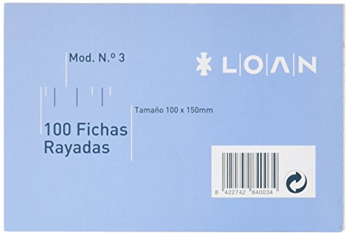 Loan número 3 – gefüttert Notizkärtchen, 100 Stück von LOAN