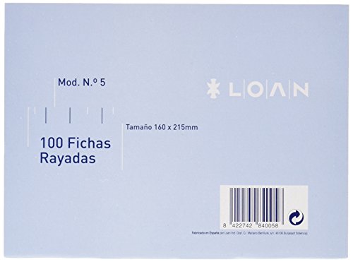 numéro-loan 5 Fiches rayadas 100 teilig numéro-loan 5 Fiches rayadas 100 teilig von LOAN