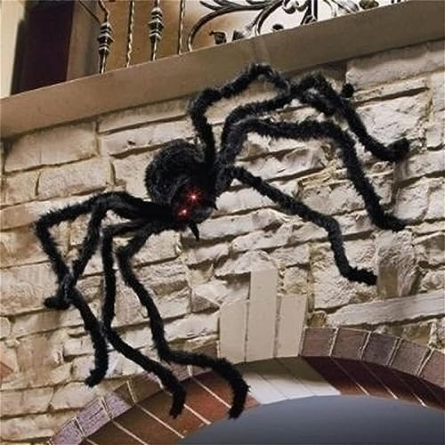 LOBOY Halloween Spinne Groß, 150CM Riesen Spinne Deko Outdoor, Realistisch Gruselig für Garten, Indoor, Draußen LOBOY Halloween Spinne Groß, 150CM Riesen Spinne Deko Outdoor, Realistisch Gruselig für Garten, Indoor, Draußen von LOBOY