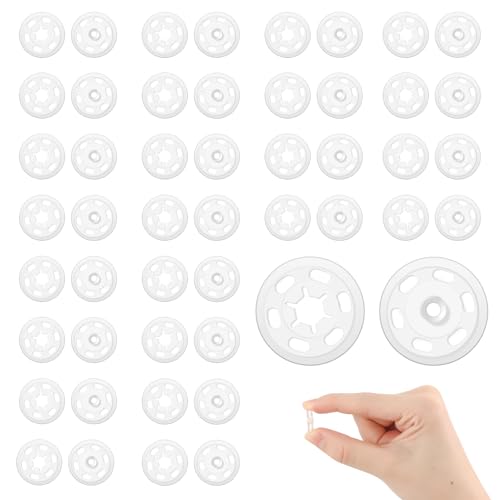 50 Paare Annähen Druckknöpfe,Druckknopf Nähen,Geeignet für Hemden, Bastelarbeiten, DIY 50 Paare Annähen Druckknöpfe,Druckknopf Nähen,Geeignet für Hemden, Bastelarbeiten, DIY von LOBVABA