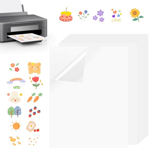 Selbstklebende Folien Bedrucken,20 Stück A4 Klebefolien Druckerpapier,Stickerpapier Papier Zum Bedrucke,Vinylfolie Inkjet Aufkleber Sticker,Aufkleber Selbstklebend für Tintenstrahldrucker Laserdrucker Selbstklebende Folien Bedrucken,20 Stück A4 Klebefolien Druckerpapier,Stickerpapier Papier Zum Bedrucke,Vinylfolie Inkjet Aufkleber Sticker,Aufkleber Selbstklebend für Tintenstrahldrucker Laserdrucker von LOBVABA