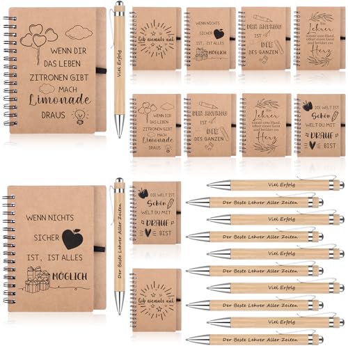 12 Set Dankeschön Geschenke für Lehrer Kollegen Inspirierende Kugelschreiber Geschenk Motivation Tagebuch Notizbücher Abschiedsgeschenke für Schule Büro Erzieherin Team Weihnachten Dankesgeschenke 12 Set Dankeschön Geschenke für Lehrer Kollegen Inspirierende Kugelschreiber Geschenk Motivation Tagebuch Notizbücher Abschiedsgeschenke für Schule Büro Erzieherin Team Weihnachten Dankesgeschenke von LOCOLO