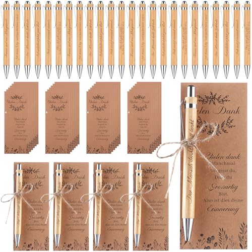 24 Sets Dankeschön Geschenke für Mitarbeiter Inspirierende Kugelschreiber Glücksstift Motivations Kraftpapier Lesezeichen mit Mullbeutel Danke Tag Abschiedsgeschenke für Kollegen Lehrer Schüler Büro von LOCOLO