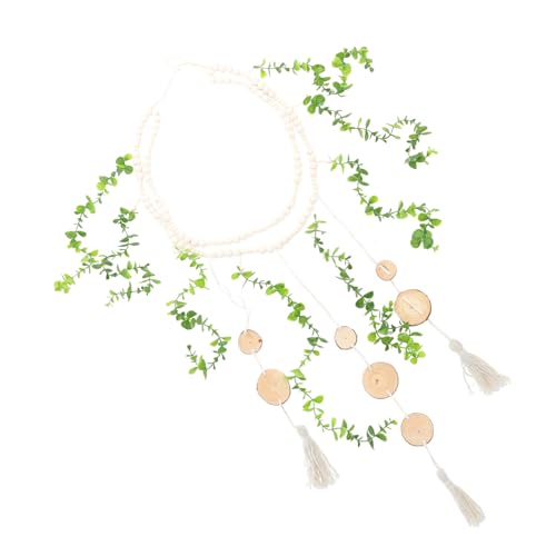 LOEFLIFA Hängende Fotoanzeige Makramee Wanddekoration mit Holzperlen Bilder Aufhänger für Schlafzimmer und Wohnzimmer für Boho Stil und Rustikale Einrichtung LOEFLIFA Hängende Fotoanzeige Makramee Wanddekoration mit Holzperlen Bilder Aufhänger für Schlafzimmer und Wohnzimmer für Boho Stil und Rustikale Einrichtung von LOEFLIFA