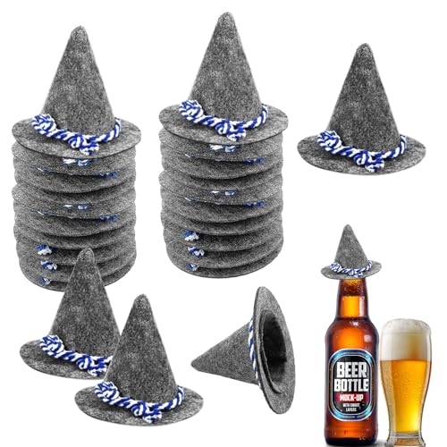 24 Stück Oktoberfest Hut Deko Grau Mini Trachtenhut Tischdeko,Seppelhut blau-weiße Kordel Klein Filzhut,Streudeko Oktoberfest,Streudeko Bayrisch,Oktoberfest Deko,Tischdeko Bayrische Dekoration 24 Stück Oktoberfest Hut Deko Grau Mini Trachtenhut Tischdeko,Seppelhut blau-weiße Kordel Klein Filzhut,Streudeko Oktoberfest,Streudeko Bayrisch,Oktoberfest Deko,Tischdeko Bayrische Dekoration von LOEPENLE