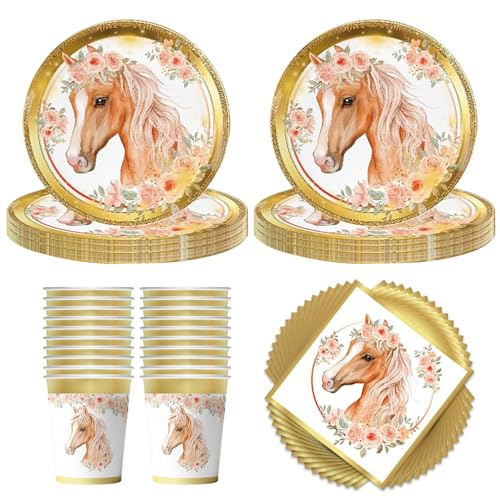60 PCS Pferd Partygeschirr Set,Pferde Geburtstag Partygeschirr Set,pferde geburtstagsdeko partygeschirr set,Pferd Party Geschirr Partygeschirr,Pferd Partygeschirr,Teller Becher Servietten für 20 Gäste 60 PCS Pferd Partygeschirr Set,Pferde Geburtstag Partygeschirr Set,pferde geburtstagsdeko partygeschirr set,Pferd Party Geschirr Partygeschirr,Pferd Partygeschirr,Teller Becher Servietten für 20 Gäste von LOEPENLE