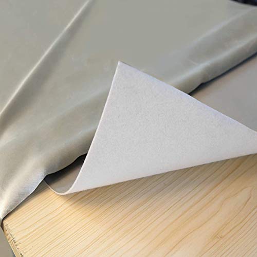 LOFERMA Premium Tischschoner 132x275 cm – wasserdichte Vinyl-Tischauflage mit Flanellrückseite | Schutz vor Flecken & Hitze | rutschfest & flachliegend (Grau) von LOFERMA