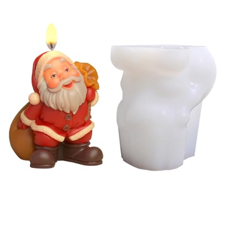 LOFOTU Weihnachtsmann-Silikonformen, Backformen, handgefertigt, Epoxidharz, Gips, Formen, Weihnachtsformen, Silikon, Weihnachten, Weihnachtsmann, Gießen, Backen von LOFOTU