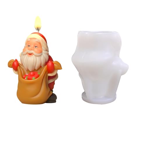 LOFOTU Weihnachtsmann-Silikonformen, Backformen, handgefertigt, Epoxidharz, Gips, Formen, Weihnachtsformen, Silikon, Weihnachten, Weihnachtsmann, Gießen, Backen von LOFOTU