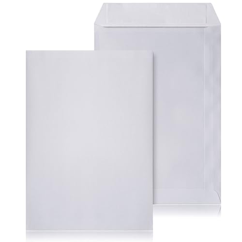 LOGIC PACK Briefumschläge DIN B5 ohne Fenster Selbstklebend - Kuvert B5 Umschläge Weiß - Briefumschlag 176 x 250 mm - Briefkuvert ohne Fenster Versandtaschen B5 - Große Briefhüllen (25 Stück) von LOGIC PACK