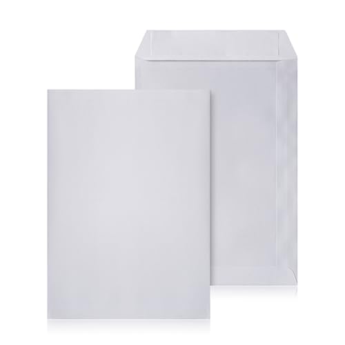 LOGIC PACK Briefumschläge ohne Fenster DIN C5 Selbstklebend Kuvert Umschläge Weiß 162 x 229 mm 80g/m² Versandtaschen C5 ohne Fenster - Große Briefhüllen (2000 Stück) von LOGIC PACK
