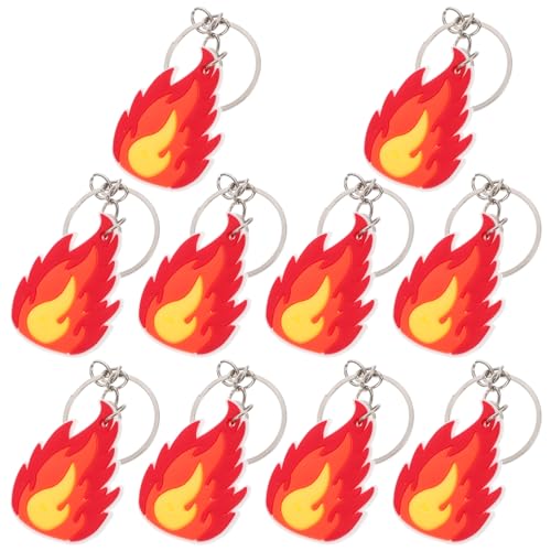 LOGOFUN Schlüsselanhänger mit Flamme, Feuerwehrmann, Schlüsselanhänger, Feuerwehr-Motiv, Schlüsselanhänger, Anhänger für Taschendekorationen, 50 Stück LOGOFUN Schlüsselanhänger mit Flamme, Feuerwehrmann, Schlüsselanhänger, Feuerwehr-Motiv, Schlüsselanhänger, Anhänger für Taschendekorationen, 50 Stück von LOGOFUN