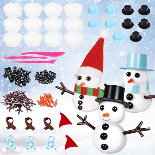 LOHAME 12 Stück Schneemann Modelliermasse Lufttrocknend Bastelset Kinder Weihnachten Basteln Set Schneemann DIY Modellierknete mit Knete Zubehör Knetwerkzeug Jungen Mädchen LOHAME 12 Stück Schneemann Modelliermasse Lufttrocknend Bastelset Kinder Weihnachten Basteln Set Schneemann DIY Modellierknete mit Knete Zubehör Knetwerkzeug Jungen Mädchen von LOHAME