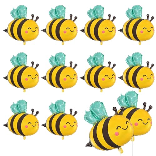 10 Stück Bienenballons, Folienballons, Cartoon-Tierballons, Babypartyballons, süße Ballons, Partyballons, kreative Designballons, Kinderballons, lustige Ballons 10 Stück Bienenballons, Folienballons, Cartoon-Tierballons, Babypartyballons, süße Ballons, Partyballons, kreative Designballons, Kinderballons, lustige Ballons von LOHOM