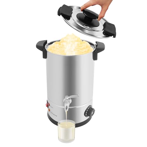 LOIRIIC Elektrischer Wachsschmelztopf,8L Kerzenherstellung Kit Wachsschmelztopf DIY Kerzen Selber Machen Set,mit Wasserhahn zu Kerzen Gießen und 30°C-110°C Temperaturregler von LOIRIIC